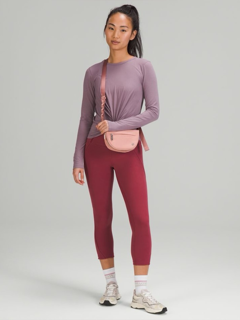 Lululemon All Night Festival Bag 5L Nylon Crossbody Travel Athleisure Pink O/S - Picture 3 of 17